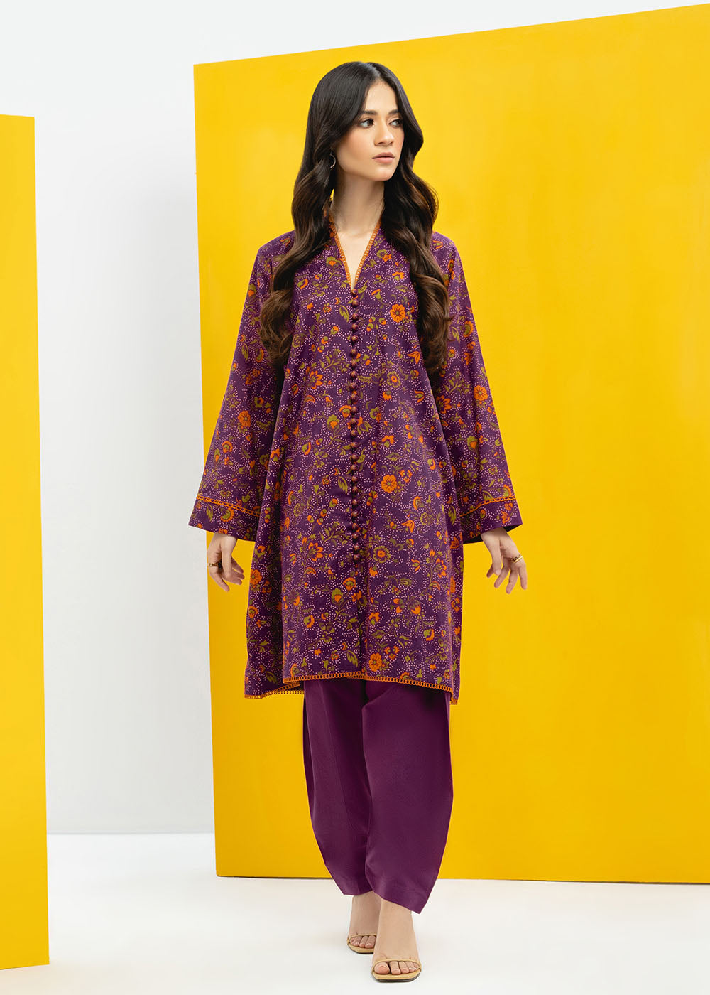 1 Pc Printed Cambric Shirt