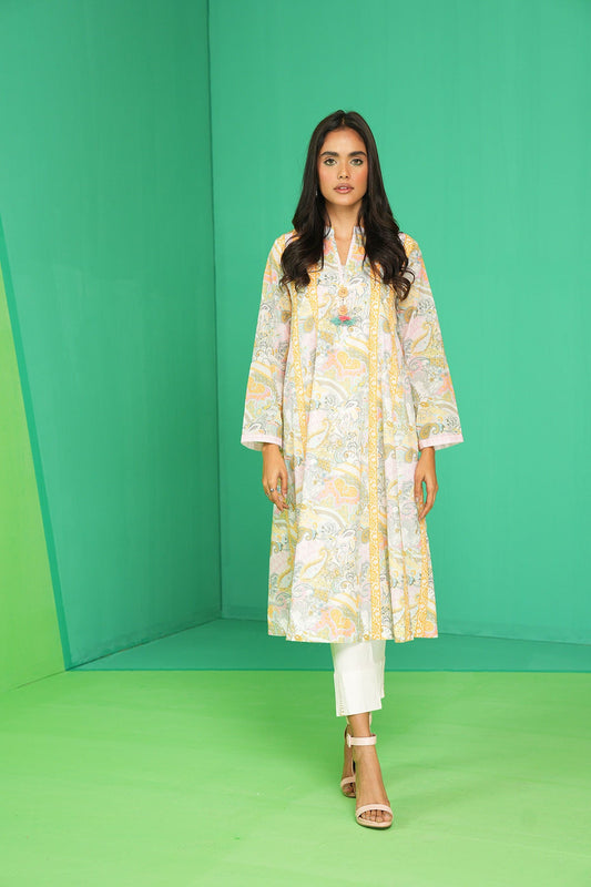 1 Pc Printed Lawn Shirt