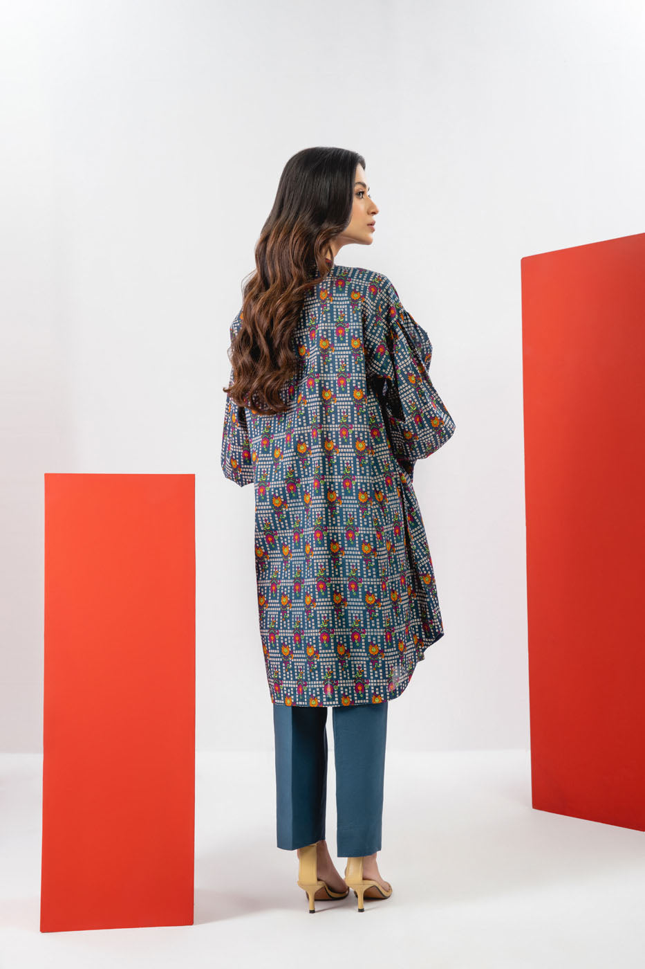 1 Pc Printed Cambric Shirt