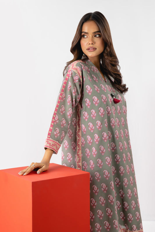 1 Pc Printed Cambric Shirt