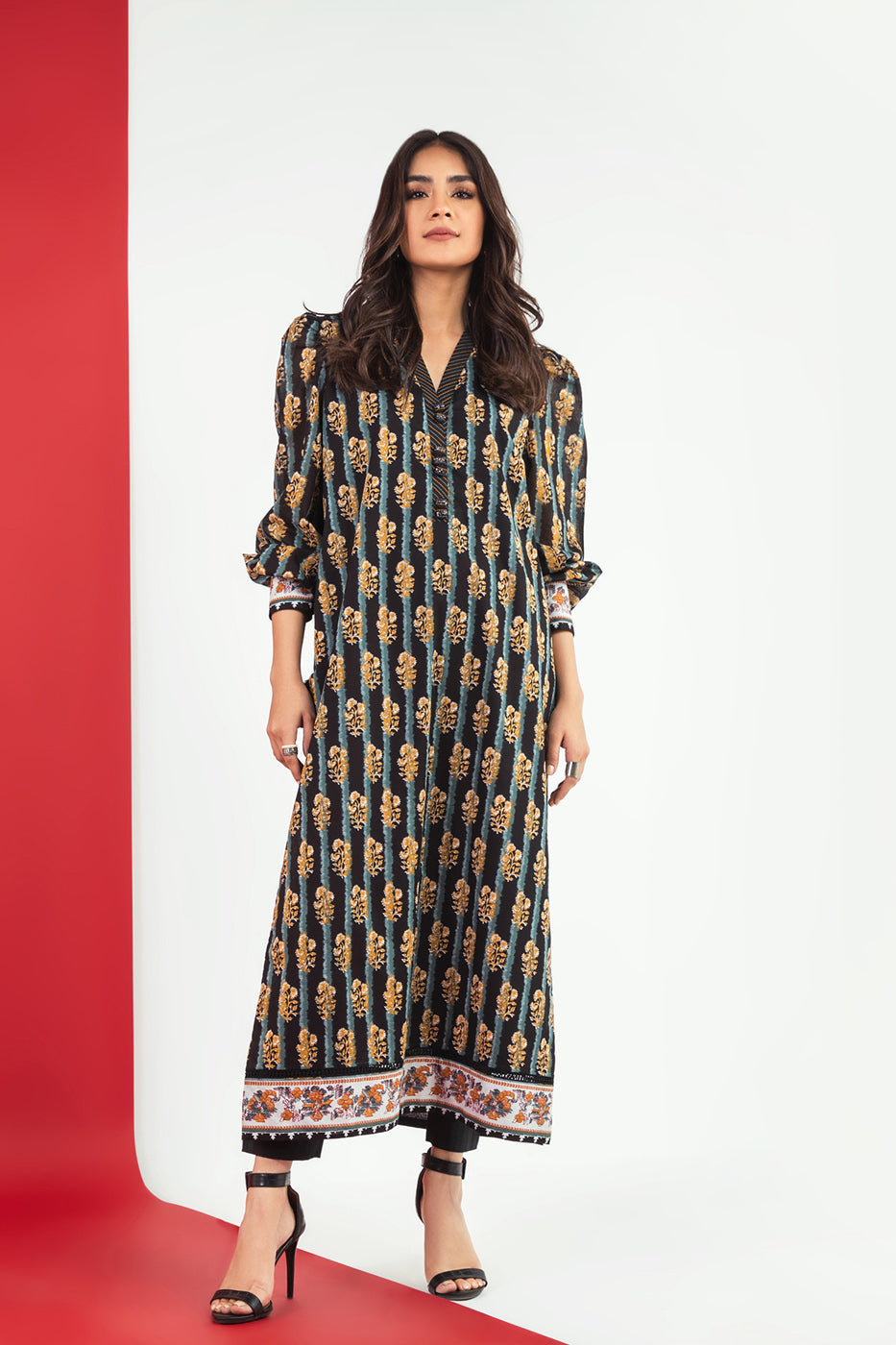 1 Pc Printed Lawn Shirt