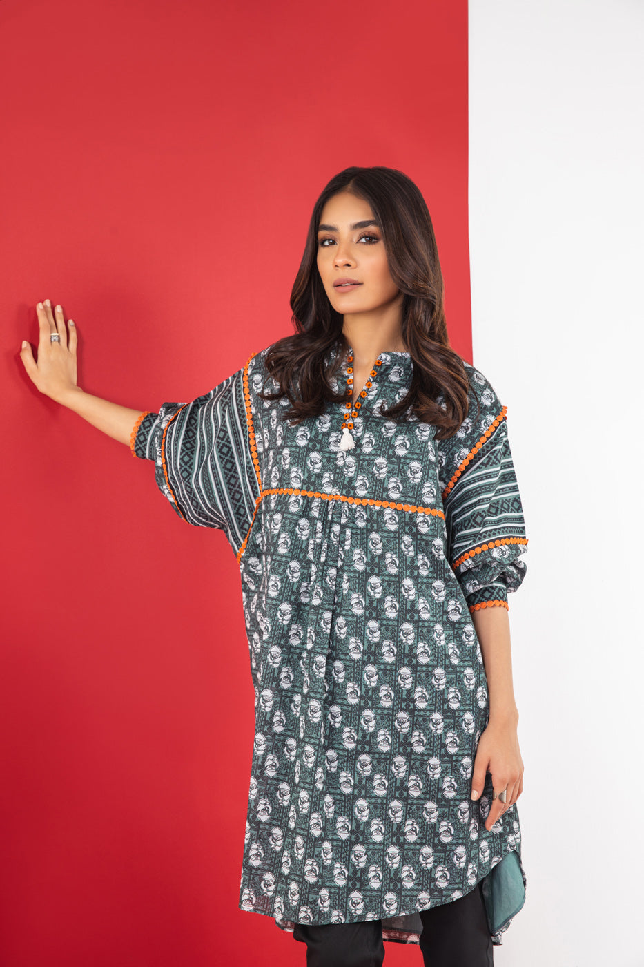 1 Pc Printed Lawn Shirt