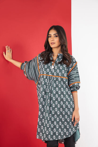 1 Pc Printed Lawn Shirt