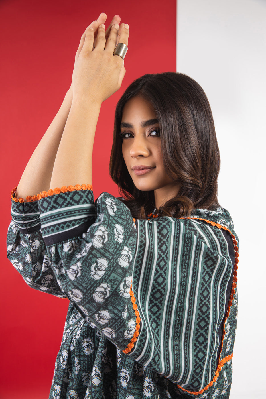 1 Pc Printed Lawn Shirt