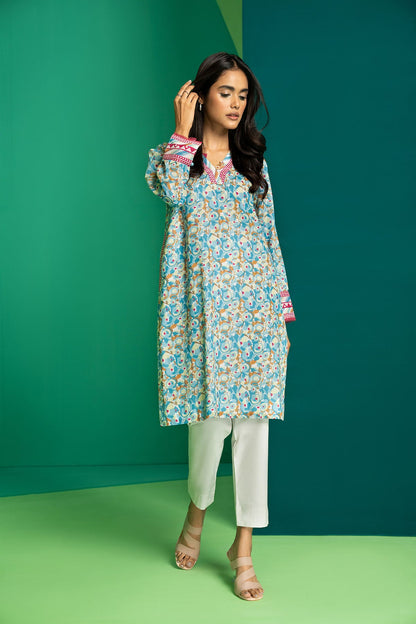 1 Pc Printed Lawn Shirt