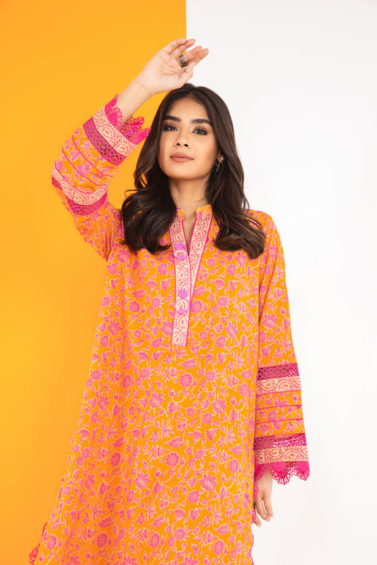 1 Pc Printed Lawn Shirt