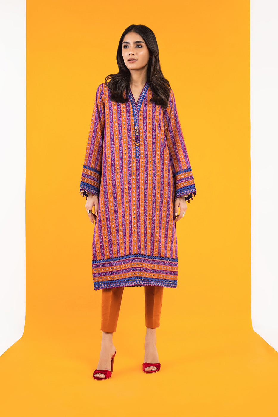 1 Pc Printed Lawn Shirt