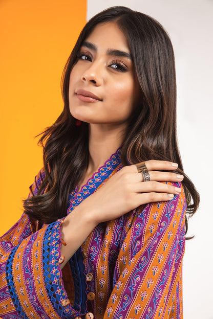 1 Pc Printed Lawn Shirt