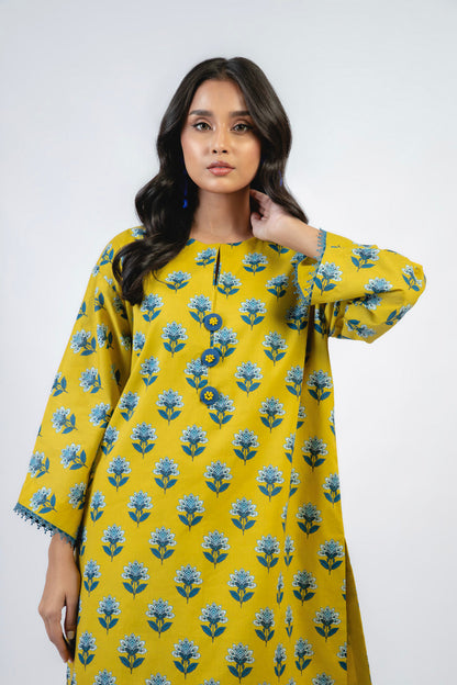 1 Pc Printed Cambric Shirt