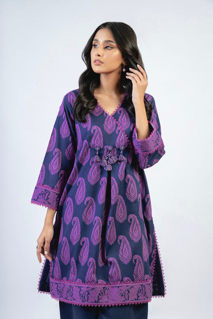1 Pc Printed Cambric Shirt