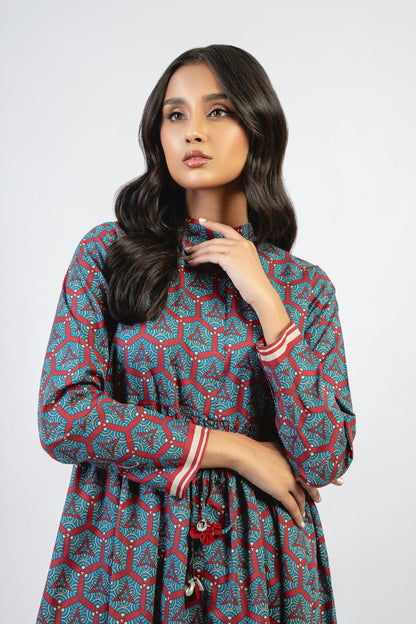 1 Pc Printed Cambric Shirt