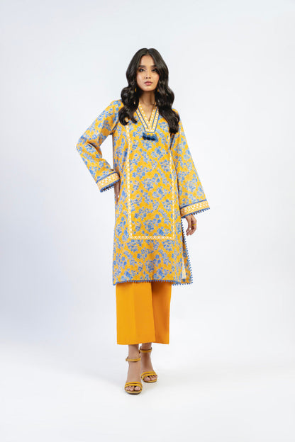 1 Pc Printed Cambric Shirt