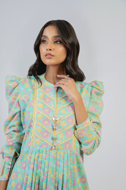 1 Pc Printed Cambric Shirt