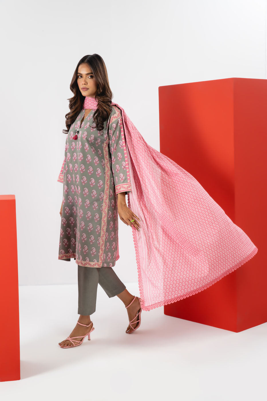 1 PC Printed Lawn Dupatta