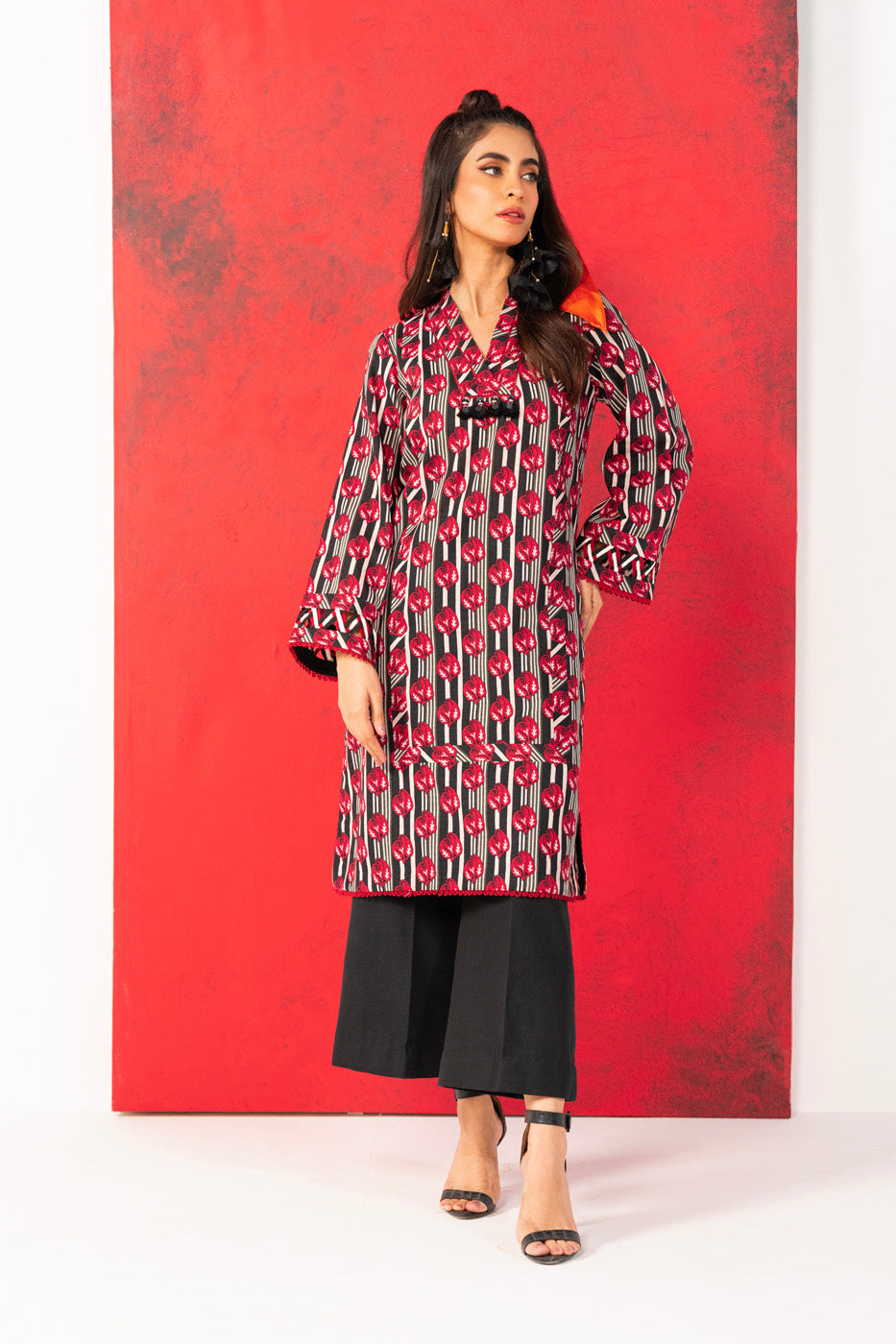 1 Pc Printed Khaddar Shirt