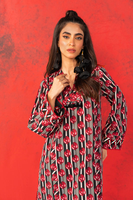 1 Pc Printed Khaddar Shirt