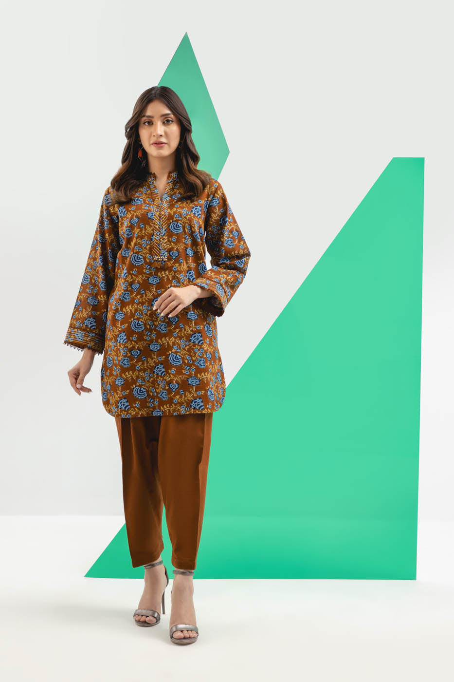 1 Pc Printed Khaddar Shirt