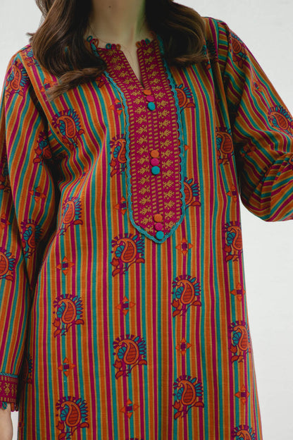 1 Pc Printed Khaddar Shirt