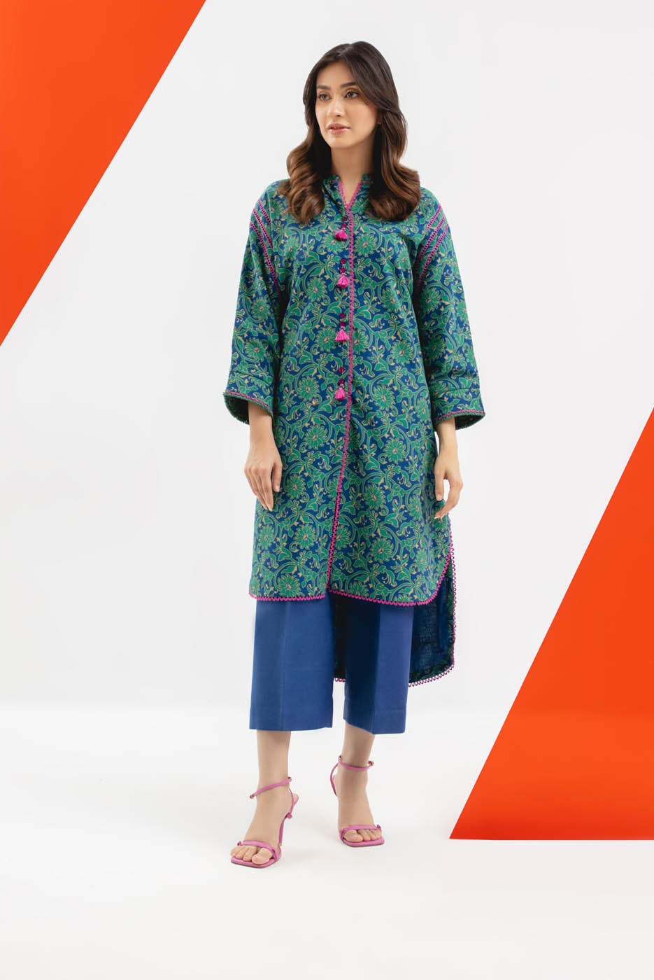 1 Pc Printed Khaddar Shirt