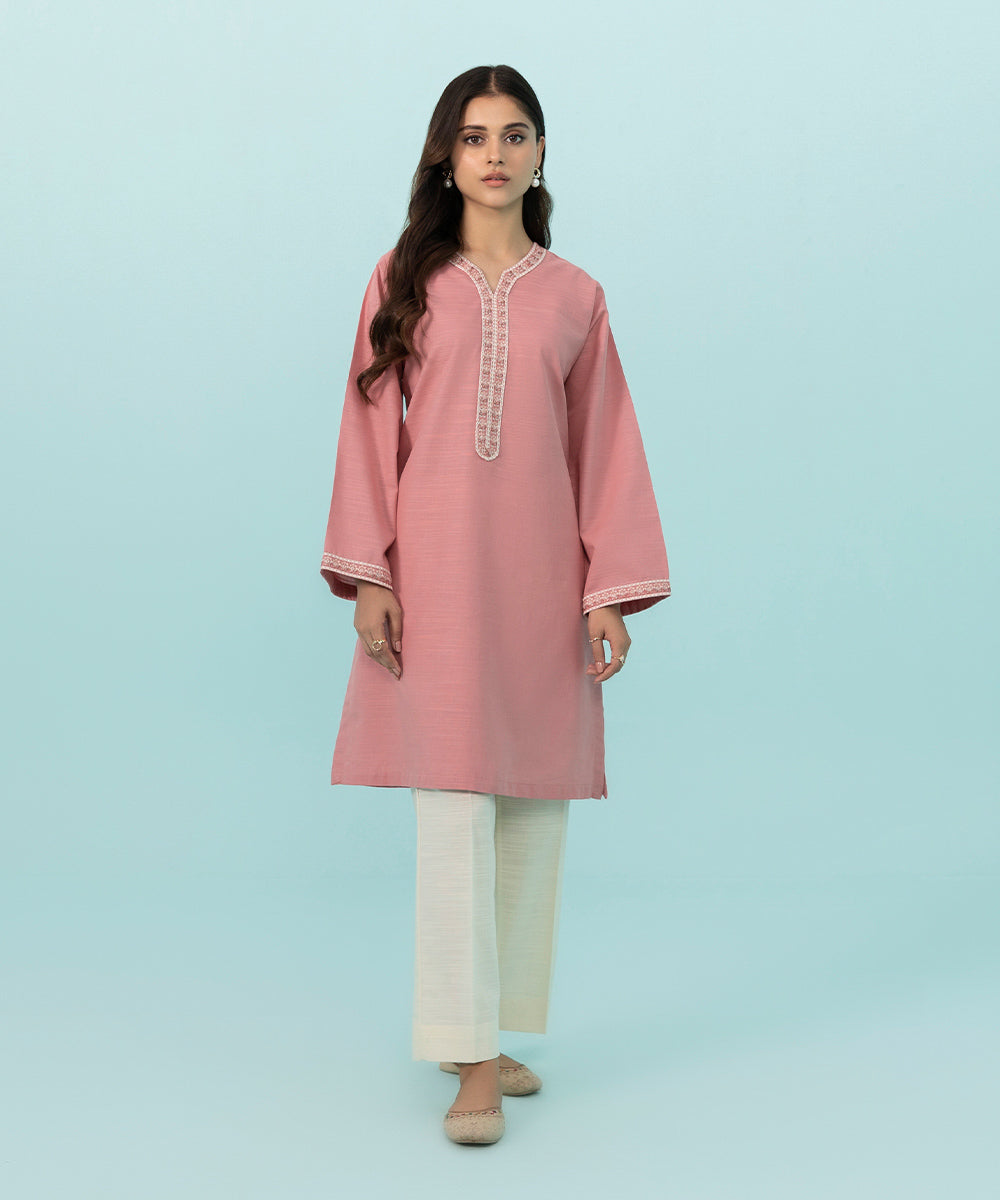 Sapphire - Embroidered Khaddar Shirt