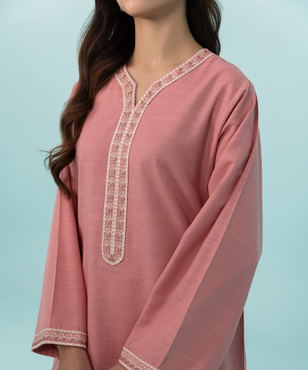 Sapphire - Embroidered Khaddar Shirt