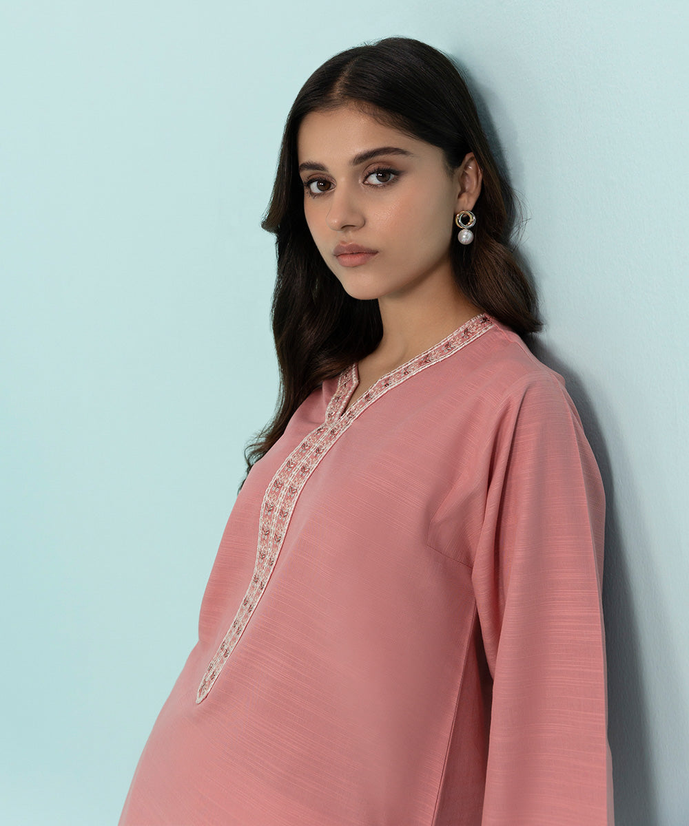 Sapphire - Embroidered Khaddar Shirt