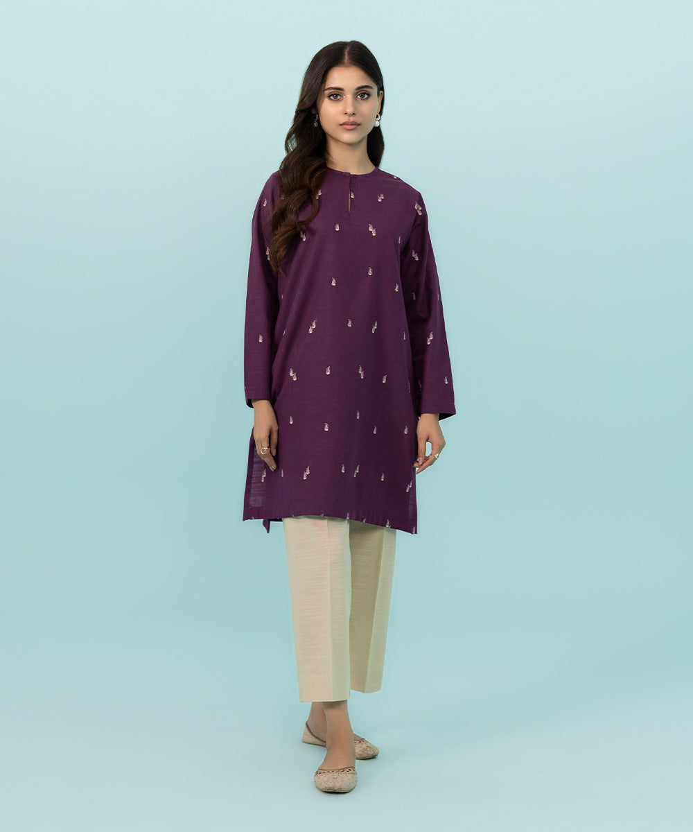 Sapphire - Embroidered Khaddar Shirt