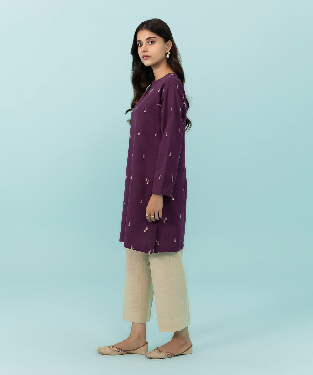 Sapphire - Embroidered Khaddar Shirt