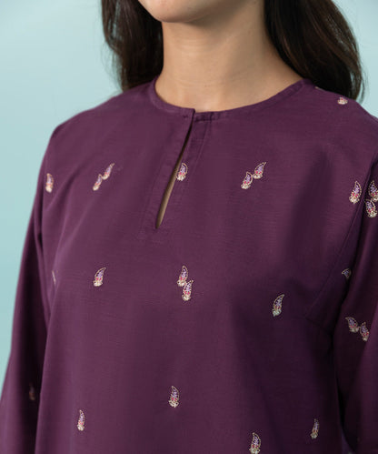 Sapphire - Embroidered Khaddar Shirt