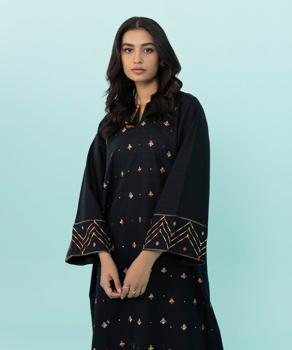 Sapphire - Embroidered Khaddar Shirt
