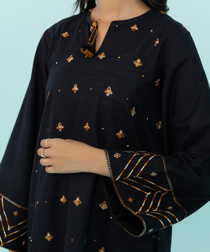 Sapphire - Embroidered Khaddar Shirt