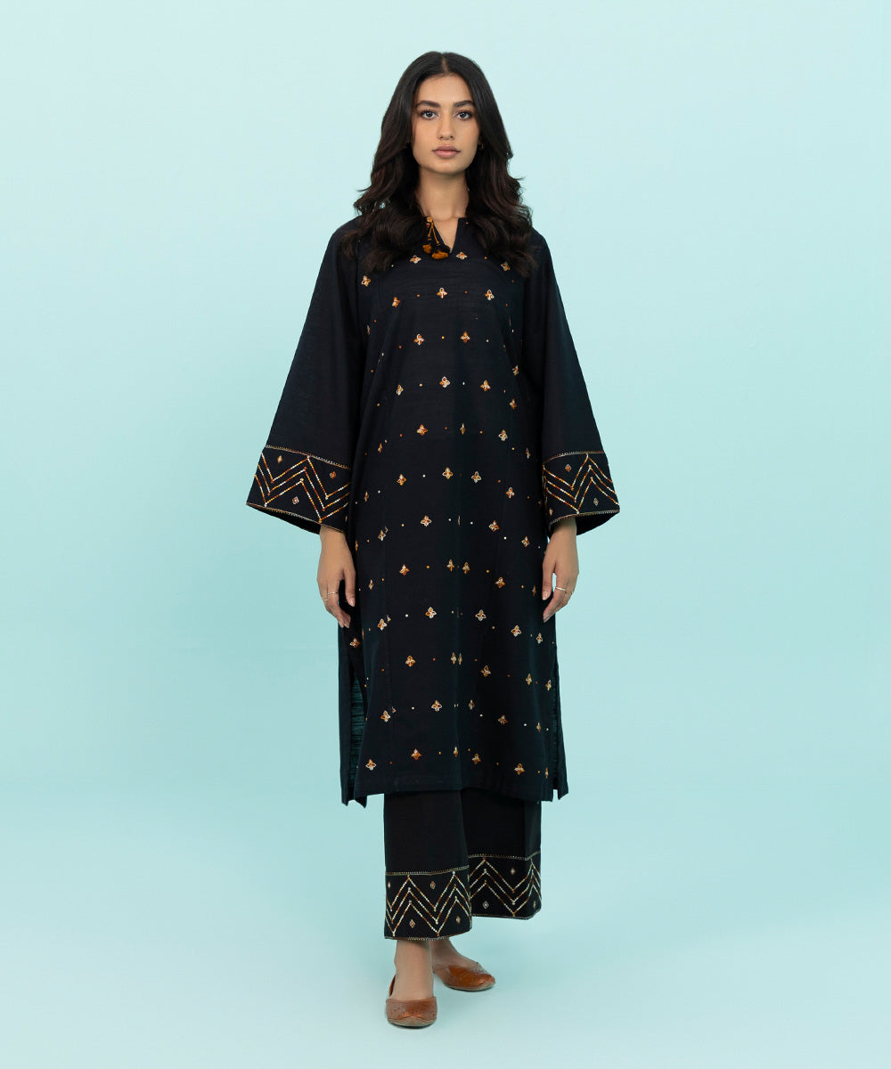 Sapphire - Embroidered Khaddar Shirt