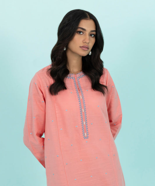 Sapphire - Embroidered Khaddar Shirt