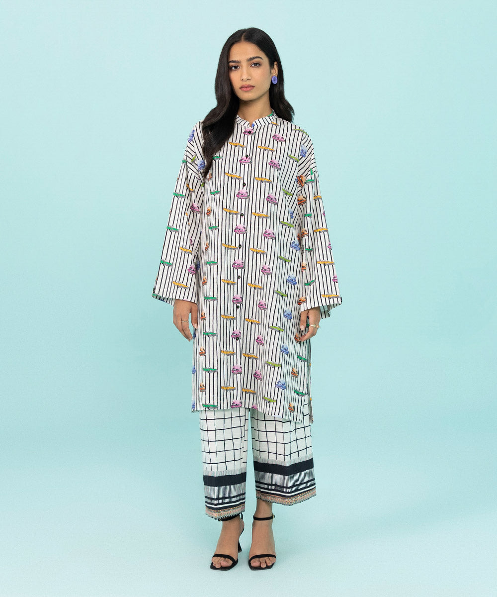 Sapphire - Printed Khaddar Shirt