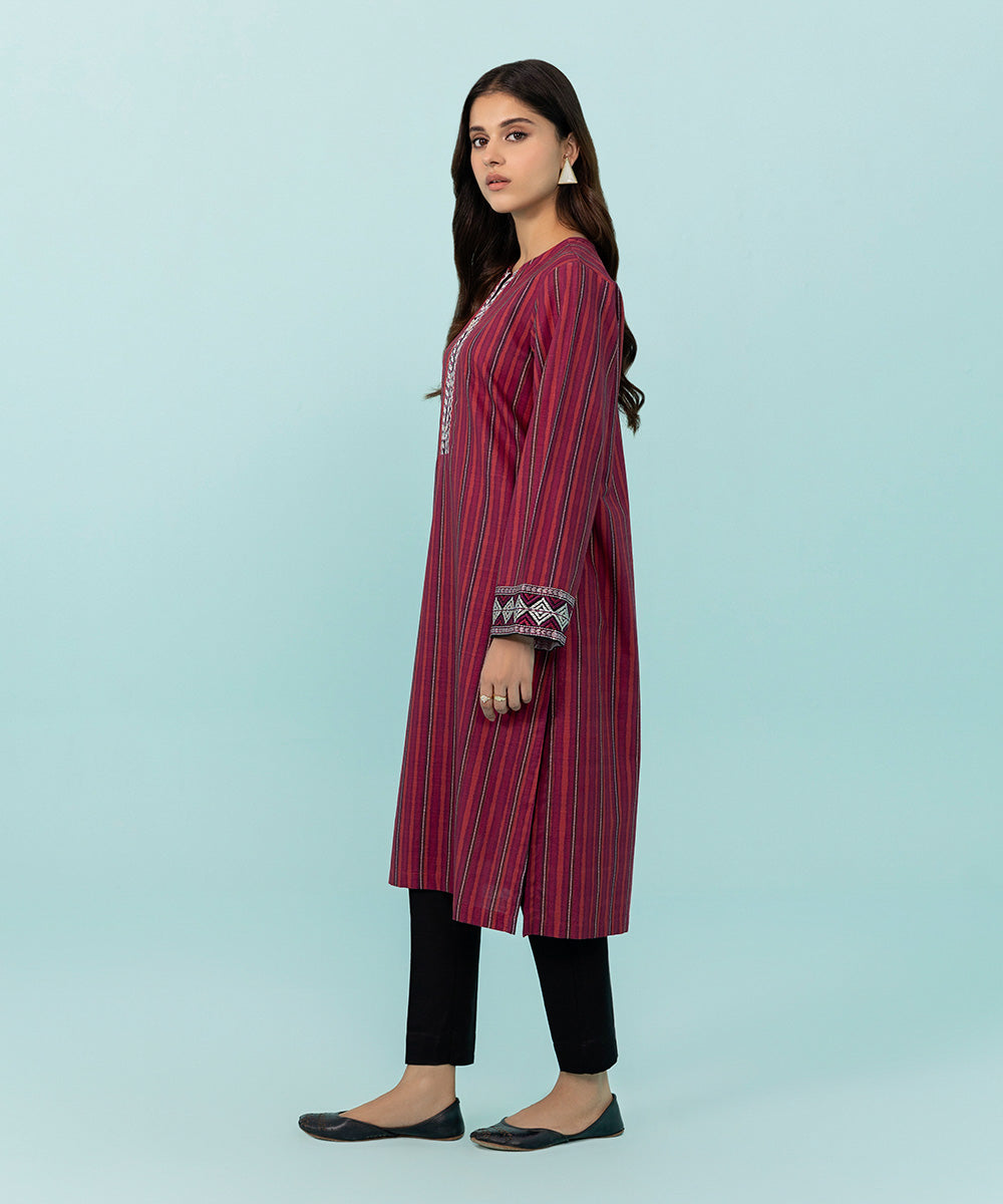 Sapphire - Embroidered Khaddar Shirt