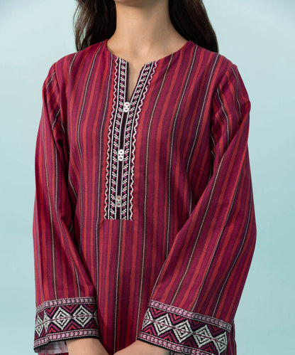 Sapphire - Embroidered Khaddar Shirt