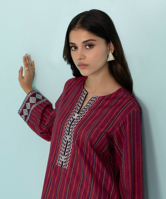 Sapphire - Embroidered Khaddar Shirt