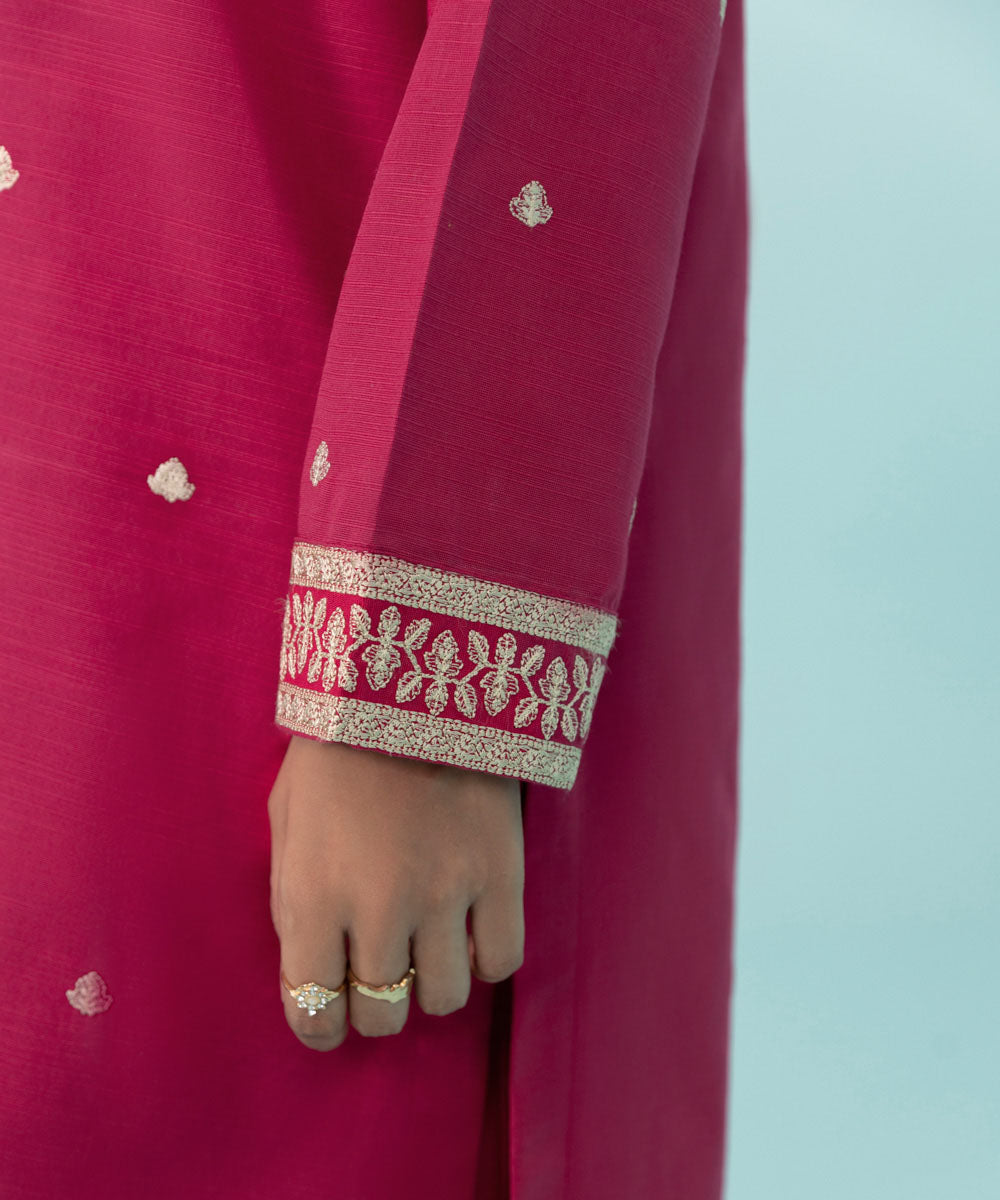 Sapphire - Embroidered Khaddar Shirt