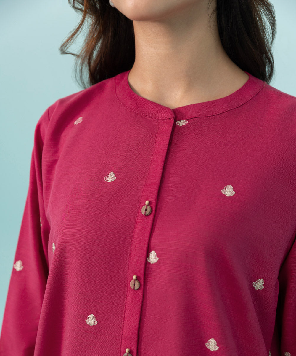 Sapphire - Embroidered Khaddar Shirt