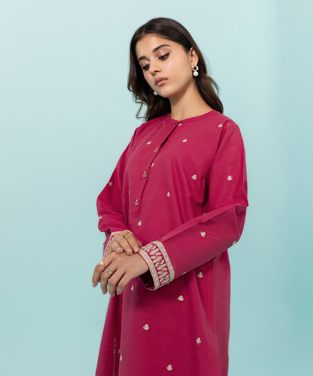 Sapphire - Embroidered Khaddar Shirt