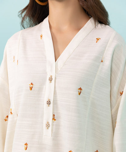 Sapphire - Embroidered Khaddar Shirt