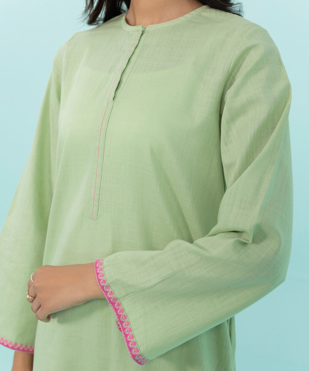 Sapphire - Embroidered Khaddar Shirt