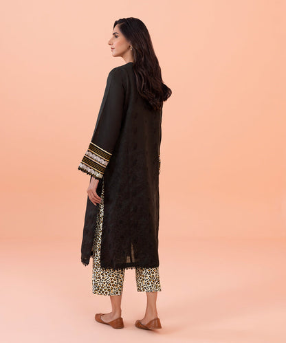 Sapphire - 2 Piece - Embroidered Cotton Linen Suit
