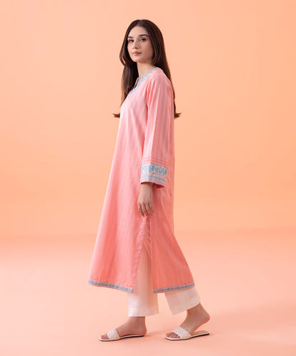 Sapphire - Embroidered Cotton Shirt
