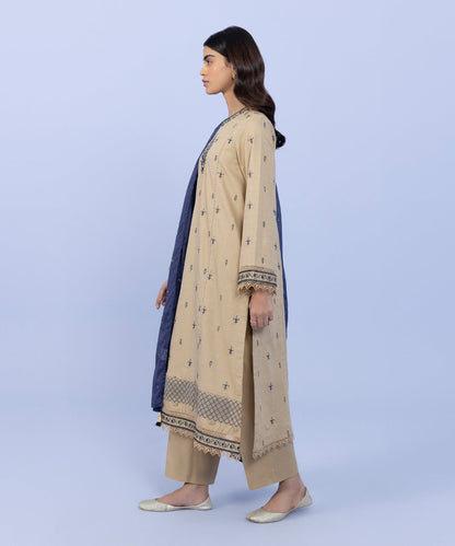 Sapphire - 3 Piece - Embroidered Jacquard Suit