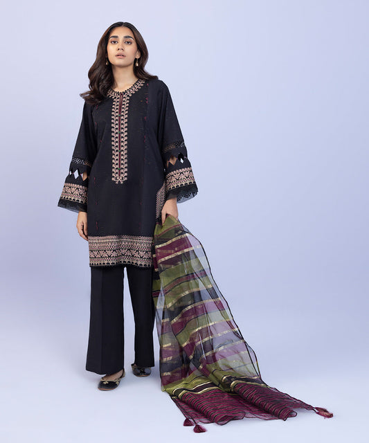 Sapphire - 2 Piece - Embroidered Cotton Suit