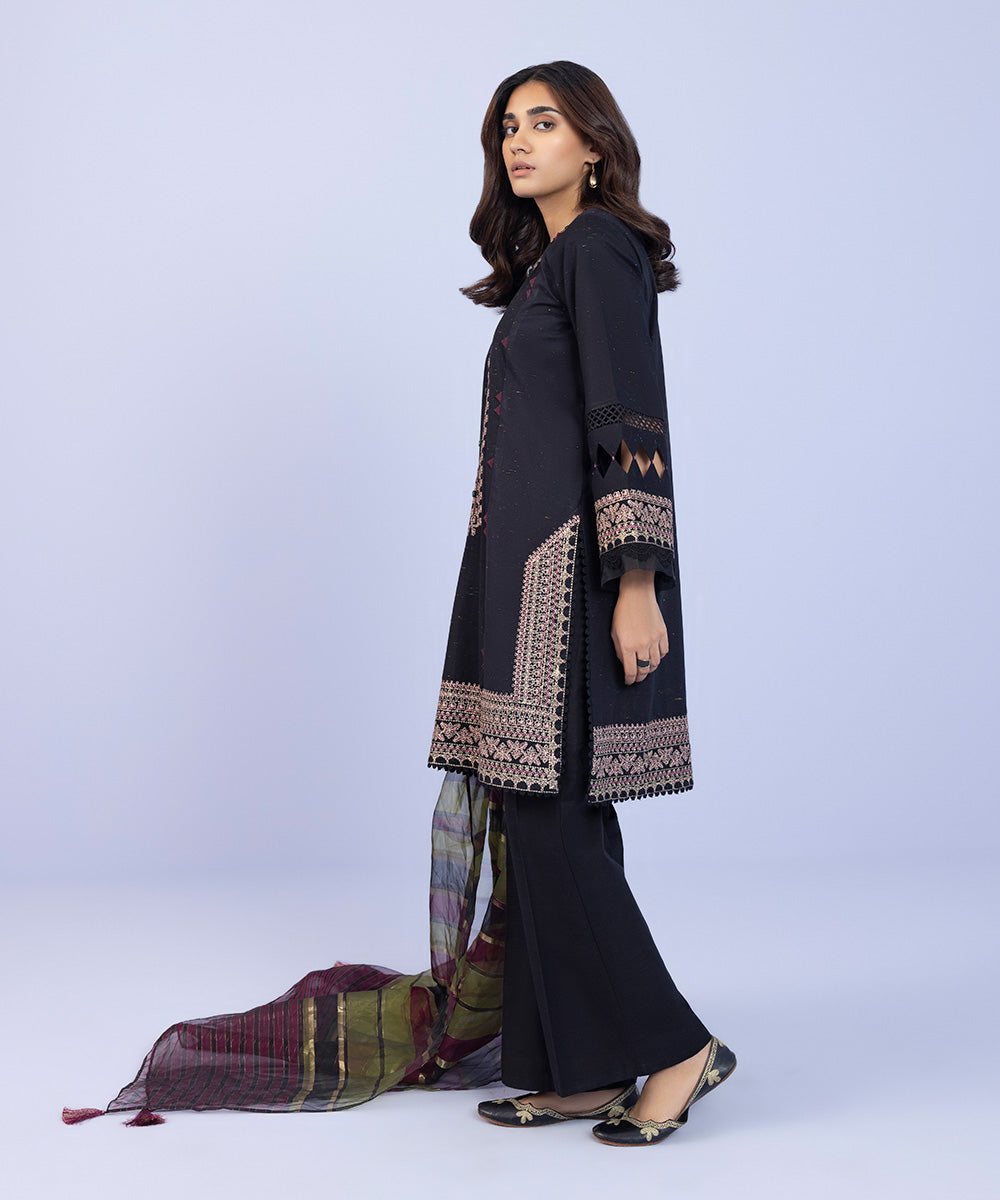 Sapphire - 2 Piece - Embroidered Cotton Suit