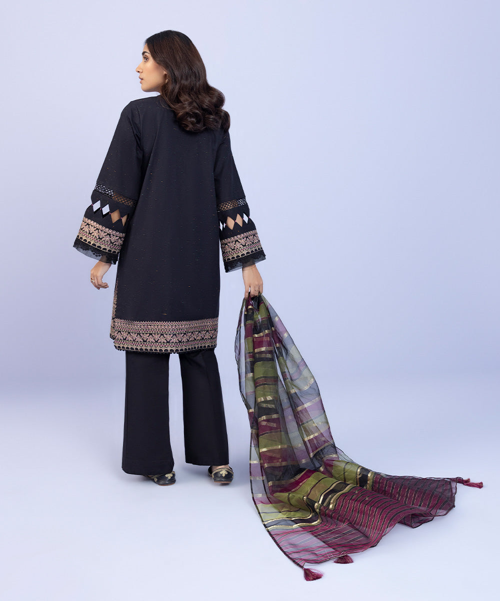 Sapphire - 2 Piece - Embroidered Cotton Suit