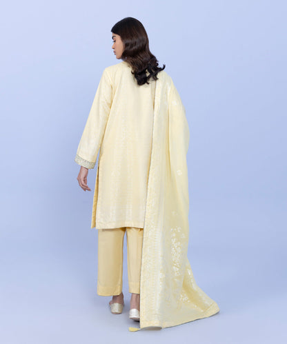 Sapphire - 3 Piece - Embroidered Jacquard Suit