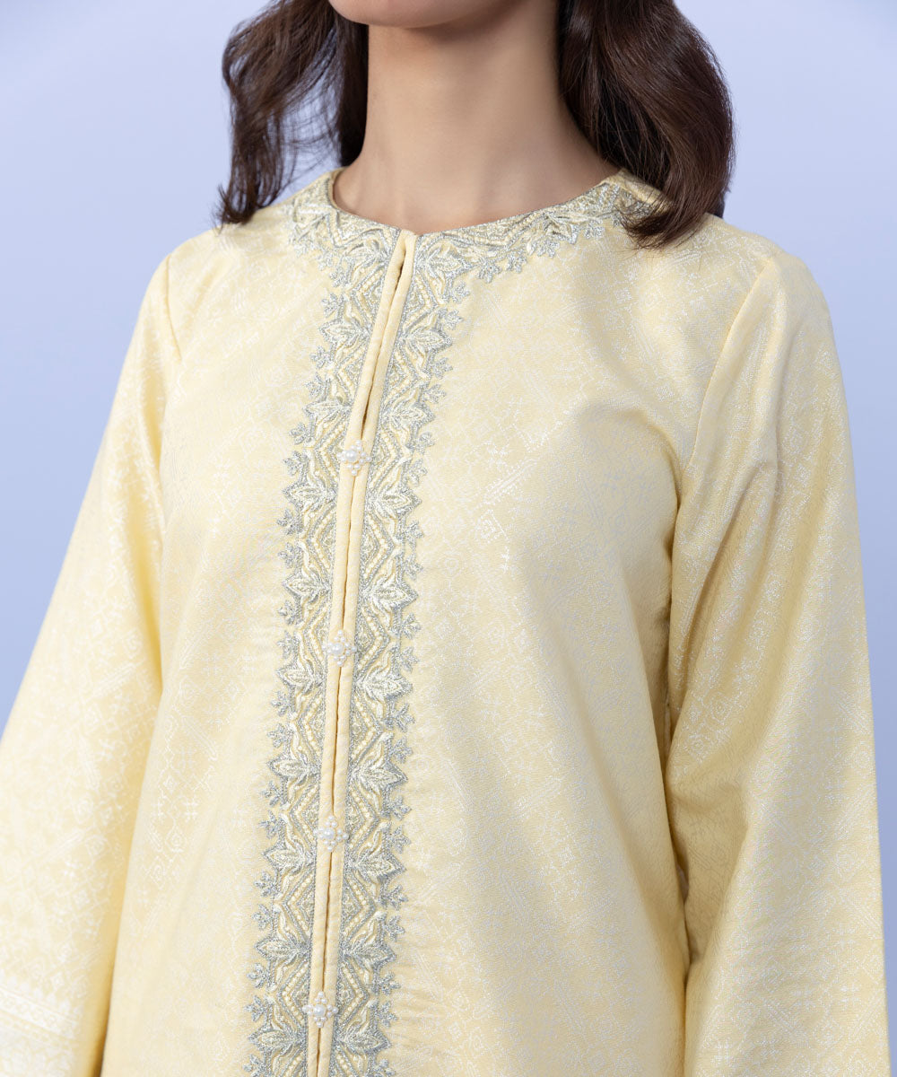 Sapphire - 3 Piece - Embroidered Jacquard Suit